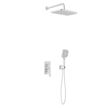 MALAGA WHITE podtynkowy zestaw prysznicowy z baterią 3 funkcyjną
