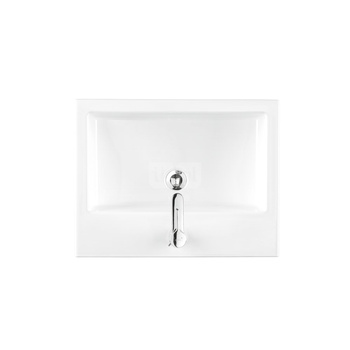 Umywalka Koło Twins, B60cm, H17.5cm, T46cm, z otworem na baterię, z przelewem