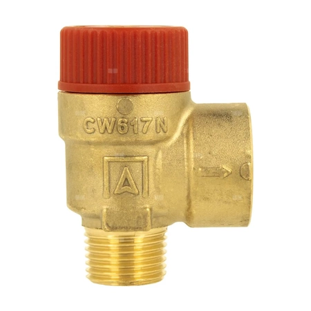 Zawór przelewowy AFRISO MS mosiądz 3 bar GZ x GW 1/2'' x 3/4''