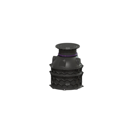 Studzienka techniczna do zabudowy w ziemi z włazem LW 600 z nasada i pokrywą żeliwną kl. D T: 2130-2379mm