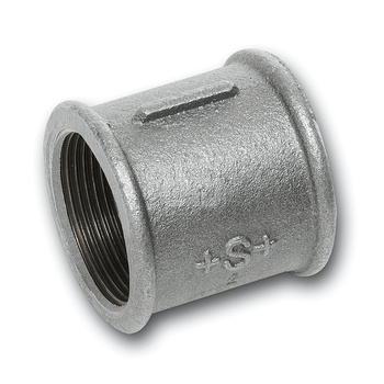 Mufa SANHA 270#, żeliwo (ocynk galwaniczny/elektrolityczny) (ocynk), 1/2'' (GW)