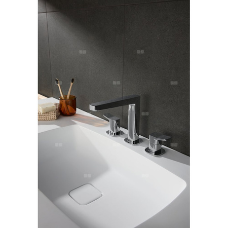 MALAGA CHROM bateria umywalkowa 3-otworowa stojąca