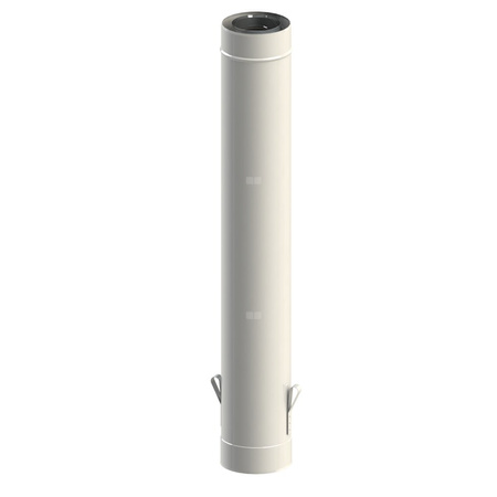 Rura z dwoma uchwytami montażowymi JEREMIAS TWIN1232 80/125 mm, długość 1000 mm