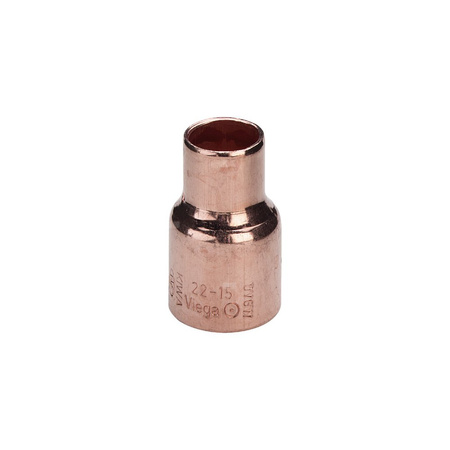 Mufa VIEGA 95240 redukcja jednoczęściowy, Cu (stan surowy) / Cu (stan surowy), 10 mm x 8 mm (lw x gw)