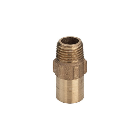 Złączka przejściowa VIEGA 94280G jednoczęściowy, brąz / brąz, 1 1/4'' x 35 mm (gz x końcówka wciskowa), 60 mm