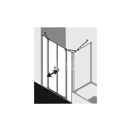 Kermi Drzwi wah. Raya PTF 1430x 2000 1385-1435 SIMG SR Opaco Clean