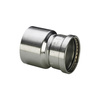 Złącze Sanpress VIEGA 23151XL redukcja jednoczęściowy, stal nierdzewna (stan surowy) / stal nierdzewna (stan surowy), 88.9 mm, 88,9 mm x 54 mm (kw x mz), 130 mm