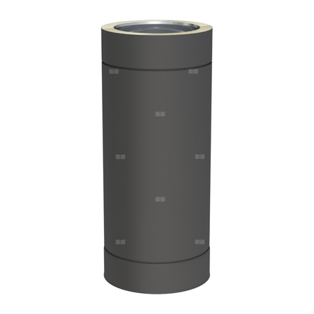 Rura dł. 500mm fi 150mm lakierowana na czarno(RAL9011)