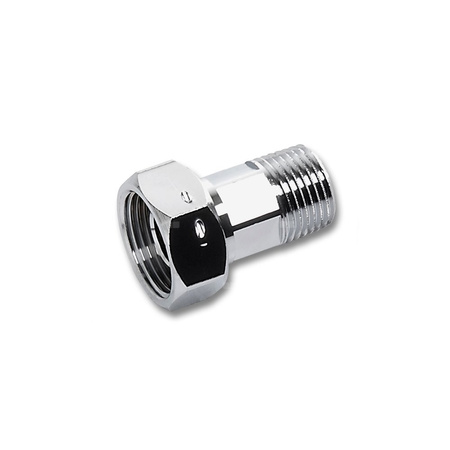 Śrubunek SANHA 604 trzyczęściowy, mosiądz (chromowanie) (chrom), 3/4'' x 1'' (GZ x nz)