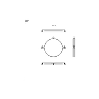 Obejma mocująca NICZUK EXPERT UPZ 269-279 mm 273BK (ocynk galwaniczny)