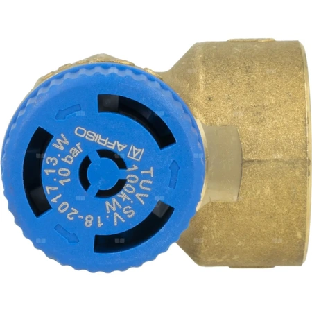 Zawór bezpieczeństwa AFRISO MSW sprężynowy mosiądz 10 bar GW x GW 3/4'' x 1''