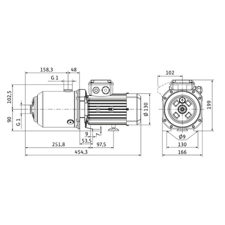 Wilo-Medana CH1-L.206-2/V/A/10T wysokociśnieniowa pozioma pompa do wody