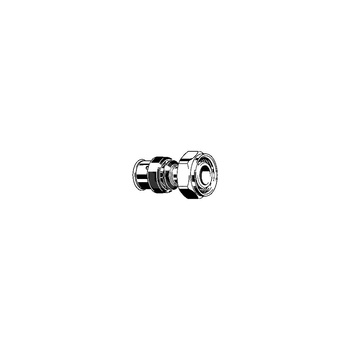 Dwuzłącze VIEGA 6783, brąz / brąz, 16 mm x M22x1,5 (pz x gw)