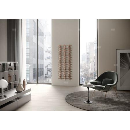 Grzejnik drabinkowy KERMI Ideos-V BH, wym. 1133 x 508 mm, kolor srebrny, moc 383W