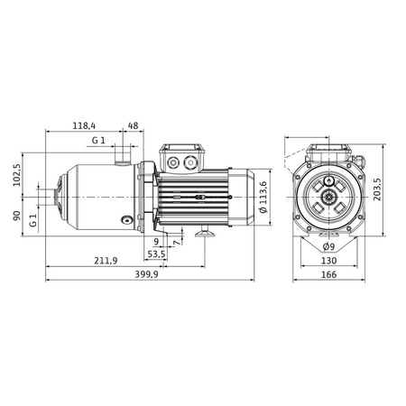 Wilo-Medana CH1-L.404-2/V/E/10T wysokociśnieniowa pozioma pompa do wody