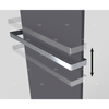 Grzejnik Zehnder Fina Lean Bar FIF-180-050, kolor (Code0550) Black Quartz, typ złącza Code S034, konsole ścienne Fina