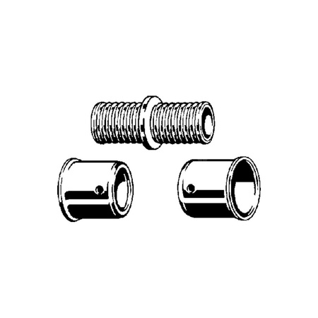 Złącze zaciskowe VIEGA 22768 trzyczęściowy, brąz / brąz, 12 mm (pz x pz), 34 mm