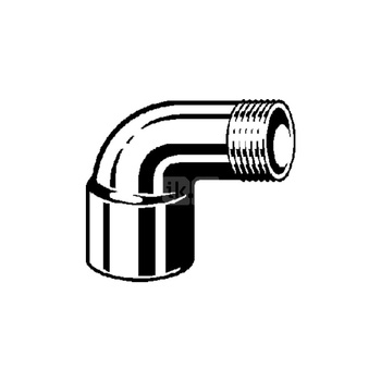 Złącze przejściowe 90' VIEGA 94092G jednoczęściowy, brąz / brąz, 12 mm x 1/2'' (lw x gz)