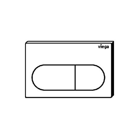 Przycisk uruchamiający do WC Prevista Visign for Life 6 ręczne spłukiwanie od przodu lub od góry, 2-objętościowy układ spłukujący, nr wzoru 8602.1 płytka maskująca: tworzywo szt. biały alpejski klawisz: tworzywo szt. biały alpejski