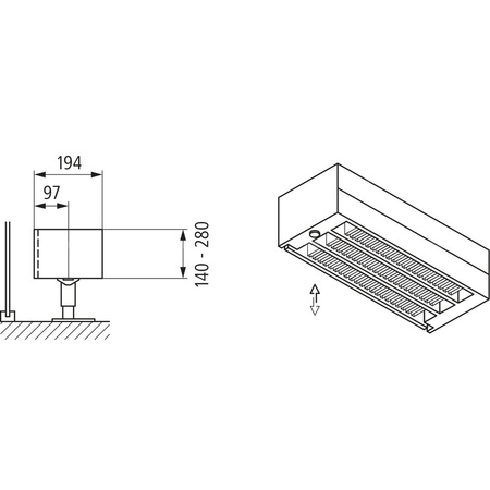 Konwektor Kermi Kon m. Str. Typ33 BH140x194x4200mm QN4809, weiß, 6bar, m. Abd., AB Uni.