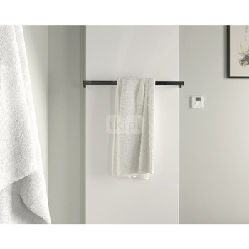 Grzejnik Zehnder Fina Lean Bar FIF-180-050, kolor biały (RAL 9016), typ złącza Code S034, konsole ścienne Fina