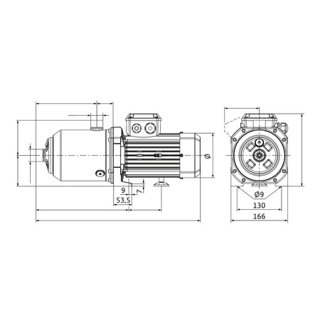 Wysokociśnieniowa pozioma pompa do wody Wilo-MEDANA CH1-L.1603-1/E/G/10T