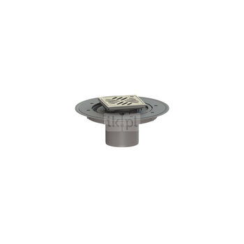 Kratka KESSEL Variofix kwadratowa ze stalowai nierdzewnej 120x120mm do wpustu