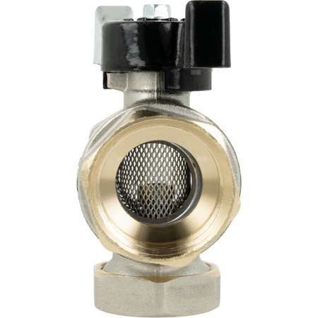 Zawór kulowy z filtrem siatkowym i magnesem BFV, GW G1''