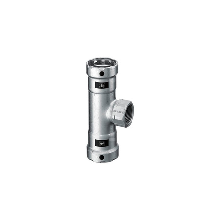 Trójnik VIEGA 42172 stal (ocynk galwaniczny/elektrolityczny) 1 1/2'' x 1/2'' x 1 1/2'' (mz x GW x mz)