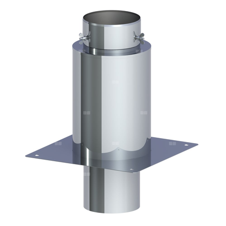 Izolowane przedłużenie komina dymowegofi 150mm L=350mm fi 150mm L=350mm