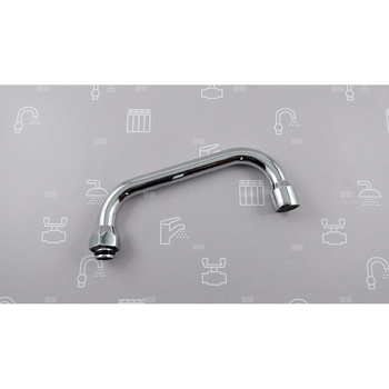 WYLEWKA U FI16/L=160 MM Z NAPOWIETRZACZEM STRUMIENIA CHROM