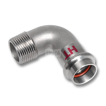 Kolano 90' SANHA NiroSan Press Industry, stal nierdzewna, 54 mm x 2'' (zw x GZ)