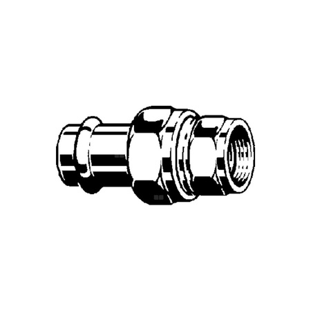 Złącze przejściowe Sanpress VIEGA 2362 jednoczęściowy, stal nierdzewna / stal nierdzewna, 22 mm, 1'' (mz x gw) z uszczelką