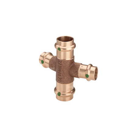 Czwórnik VIEGA 2247 brąz, 18 mm x 15 mm x 18 mm x 15 mm, mz x mz x mz x mz