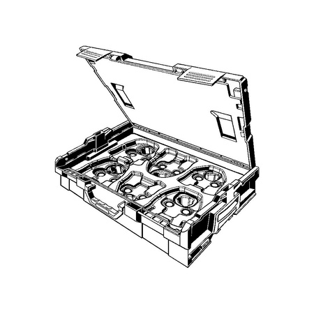 Walizka bez wyposażenia Systemkoffer Picco VIEGA 220264 tworzywo sztuczne, kolor czarny