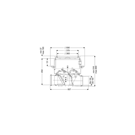 Zawór zwrotny KESSEL Staufix FKA DN 150 ev016084