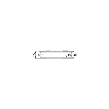 Grzejnik płytowy typ 20 KERMI X2 Profil-V, lewy wym. 900 x 2300 mm, kolor biały, moc 3305 W
