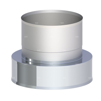 Zakończenie wylotu rury dwuściennej z podłączeniemnasady obrotowej fi 130mm nasady obrotowej fi 130mm