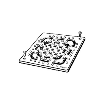 Kratka VIEGA 493361 kwadratowa ze stalowai nierdzewnej 143x143mm do wpustu