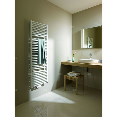 Grzejnik drabinkowy KERMI DUETT-50, wym. 1188 x 784 mm, kolor srebrny, moc 1343W