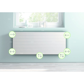 Kermi®x2®Line Vplus T22 755x100x2000 QN3726, biały, 10 bar, z osłoną