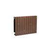 Grzejnik żeberkowy KFA Armatura ADR500/10 aluminium, podłączenie boczne 570 x 805 mm, kolor miedziany
