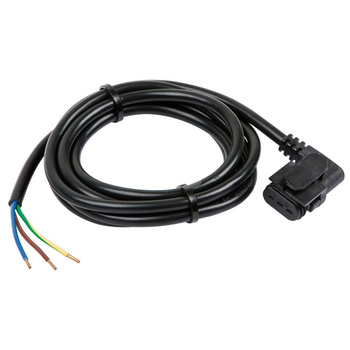 Wtyczka kątowa lewa z kablem 2 metry