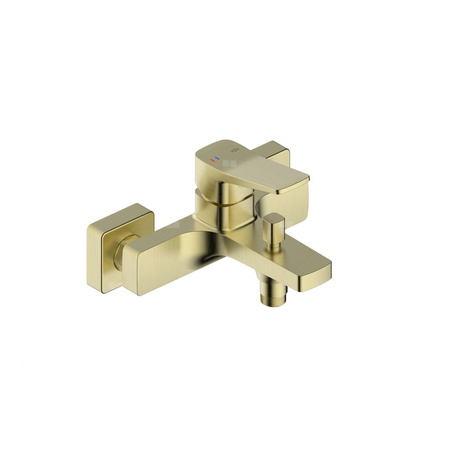 Bateria Malaga, wannowa, ścienna, PVD brushed light gold