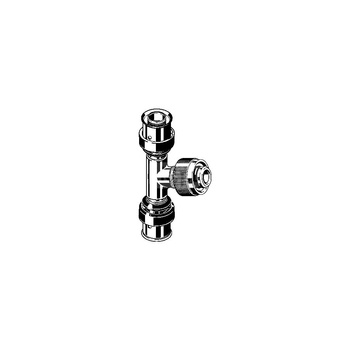 Trójnik VIEGA 67188 brąz 16 mm x 1/2'' x 16 mm (mz x zz x mz)