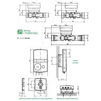 Ciepłomierz T330A qp 2,5 m3/h - powrót