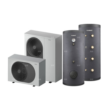 Pakiet 1 - Pompa ciepła powietrzna powietrze-woda monoblok TERMET Heat Gold 6 DC 4.5 kW 230 V + Zasobnik c.w.u. TERMET AQUA 200 + Zasobnik buforowy TERMET ENERGY 100