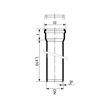 Rura kanalizacyjna zewnętrzna PP-MD MAGNAPLAST KG2000 110 x 6000 x 4.2 z kielichem kolor zielony, klasa SN 16